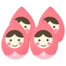 台灣 COSMOS 璀璨急亮拋光棉 H34765, 4個, 粉紅色