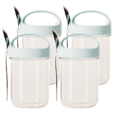 隔夜燕麥罐 C537 天空藍色, 4個