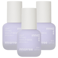 INNISFREE 台灣公司貨 輕薄透服貼飾底乳 SPF23 PA++ 30ml, 1 夢幻紫, 3個