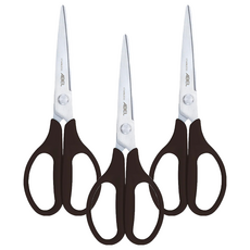 高級事務剪刀 6 3/4吋 60074 黑色, 3支