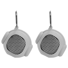 Chill Outdoor 戶外便攜式速乾毛巾, 灰色 + 黑色網點, 2條