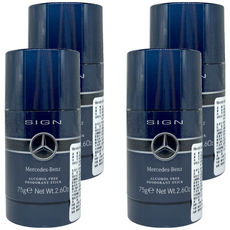 Mercedes-Benz 賓士 星芒男性淡香精體香膏, 4個, 75g