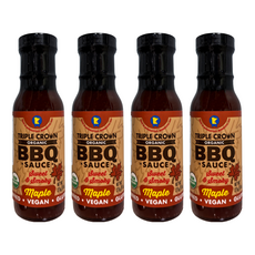 TRIPLE CROWN 三冠王 有機燒烤醬 楓糖風味, 4個, 275g