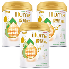 illuma 啟賦 鉑金1號 0~12個月, 800g, 3罐