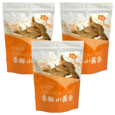 一袋美味 香酥小黃魚 原味, 3個, 200g
