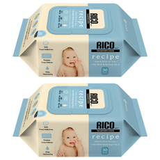 RICO Baby 嬰兒口手濕紙巾 ricepe, 30張, 2包