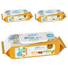 AQUA 水 廚房濕巾, 3包, 1入