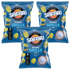 阿拉伯 SAFARI 格子洋芋片 海鹽味, 60g, 3個
