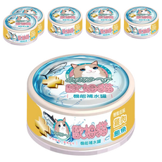 OMO 歐姆貓 機能補水罐, 雞肉 + 鮪魚, 80g, 6罐