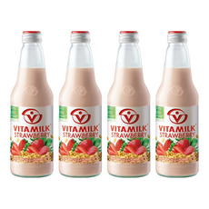 VITAMILK 豆奶 草莓口味, 4個, 300ml
