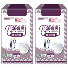 RelaCare 悠適活 貼身輕薄自在褲 日本製 300ml, 2個, 20片