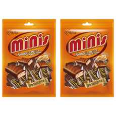 Aijia 愛加食品 MINIS小愛加 迷你牛奶花生可可, 2個, 232g