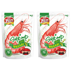 ZEn ZEn 吉珍 大馬讚讚來蝦片 山葵味, 70g, 2個