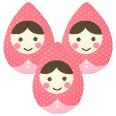 台灣 COSMOS 璀璨急亮拋光棉 H34765, 3個, 粉紅色