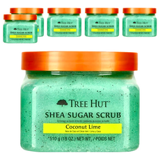 TREE HUT 乳油木蜜糖身體磨砂膏 Coconut Lime, 510g, 6件