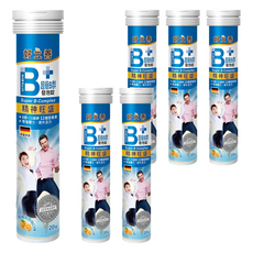 heilusan 好立善 超級B群發泡錠 柑橘葡萄柚口味, 20顆, 6罐