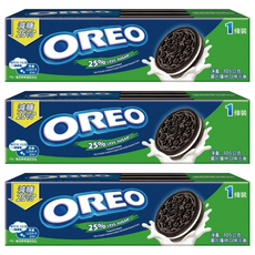 OREO 奧利奧 夾心餅乾 減甜香草, 105g, 3盒