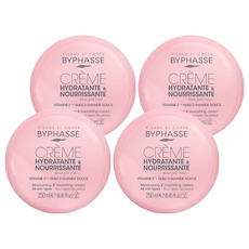 BYPHASSE 保濕修護嫩膚霜 臉身體適用, 250ml, 4個