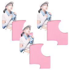 Life+ MIT台灣製 夏季消暑急速冰感奇肌冰涼巾/涼感運動毛巾/涼感圍脖巾, 櫻花粉, 3條