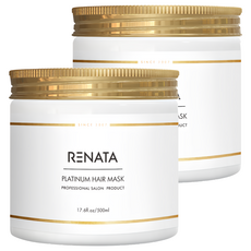 RENATA 蕾娜塔髮品 鉑金修護髮膜, 500ml, 2罐