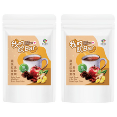 FOODHO 食在美好 我的飲Bar 蘋果紅棗薑黑糖塊, 17g, 6個裝, 2套