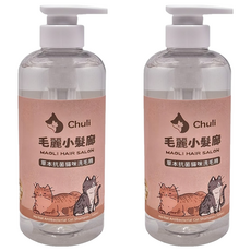Chuli 初梨 毛麗小髮廊 貓咪適用 草本抗菌洗毛精, 500ml, 1入, 2瓶