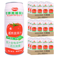 KAGOME 可果美 蕃茄汁, 490ml, 72罐