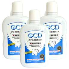 元琪 GCD分子功能氧漱口水, 3個, 530ml