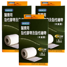 YASCO 昭惠 自黏彈性繃帶 4吋, 3個, 1個裝