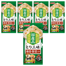 INABA 汪雞三昧餐包 DRP-27, 軟骨 + 蔬菜, 150g, 5個