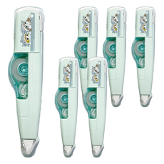 PLUS 普樂士 MR智慧型滾輪修正帶 52-787, 6個, mofusand 貓福珊迪 鯊魚貓