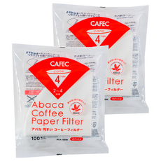 CAFEC ABACA 錐形咖啡濾紙, 2包, 100張