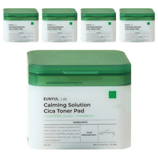eunyul 積雪草鎮靜爽膚棉片 190ml, 60片, 5罐
