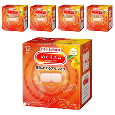Kao 花王 MegRhythm 美舒律 蒸氣眼罩 日本柚子香, 12個裝, 5個