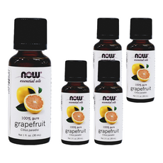 NOW Foods 純葡萄柚精油, 30ml, 5罐