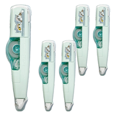 PLUS 普樂士 MR智慧型滾輪修正帶 52-787, 5個, mofusand 貓福珊迪 鯊魚貓