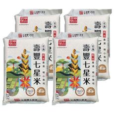 皇家穀堡 關山穀堡壽豐七星米, 4個, 3kg