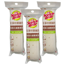 3M Scotch-Brite 百利 好潔淨杯刷 補充包 2入, 單色, 3包