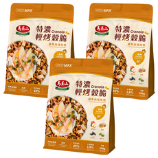馬玉山 特濃輕烤穀脆-蘋果肉桂核桃, 280g, 3個