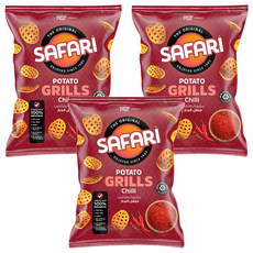 阿拉伯 SAFARI 格子洋芋片 辣味, 60g, 3個