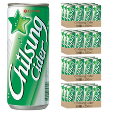 Chilsung Cider 經典汽水, 250ml, 120罐