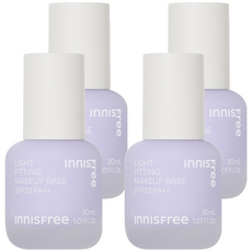 INNISFREE 台灣公司貨 輕薄透服貼飾底乳 SPF23 PA++ 30ml, 1 夢幻紫, 4個
