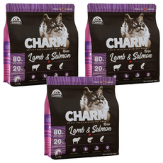CHARM 野性魅力 配方貓 乾飼料, 羊肉 + 鮭魚, 1000g, 3袋