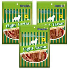 Boneplus 起司動能雙頭潔牙骨平裝包 S, 起司, 100g, 3個