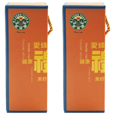 愛蜂園 清香荔枝蜂蜜禮盒, 700g, 2個
