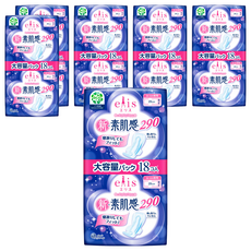 elleair 艾黎艾爾 elis 愛麗思 素肌感衛生棉 量多型 29cm, 6個, 18片, 夜用