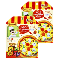 Donerland 迷您黏土, 蘑菇披薩, 2組