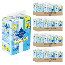 elleair 艾黎艾爾 柔韌吸水擦手紙巾 抽取式, 5包, 40袋