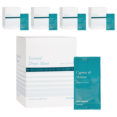 LAVOIR 絲柏與岩蘭草香氛烘衣紙, 5個, 40片