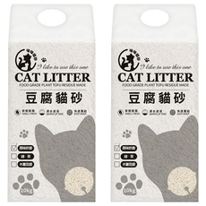 咪咪貓砂 CAT LITTER 豆腐貓砂/除臭貓砂/植物貓砂, 10kg, 2包, 原味奶香